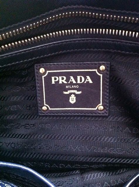 authentic prada r|inside of Prada bag.